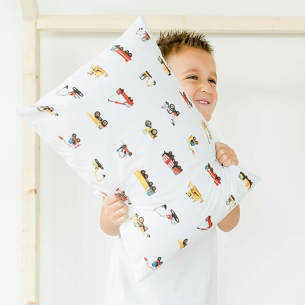 2 Addison Bell Kids Construction Vehicle Pillow cases